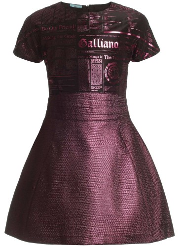 Pink Metallic Gazette Dress