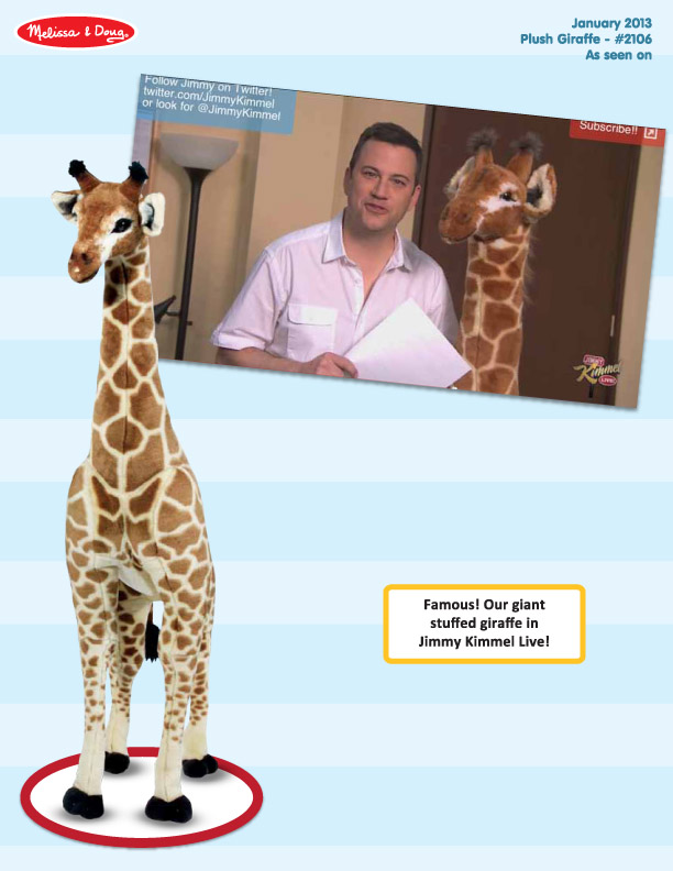 Jimmy Kimmel - January 2013 - Plush Giraffe (2106)