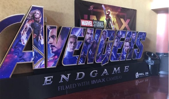 Avengers Endgame IMAX standee puts Captain Marvel at HEAD of Avengers – what does it mean