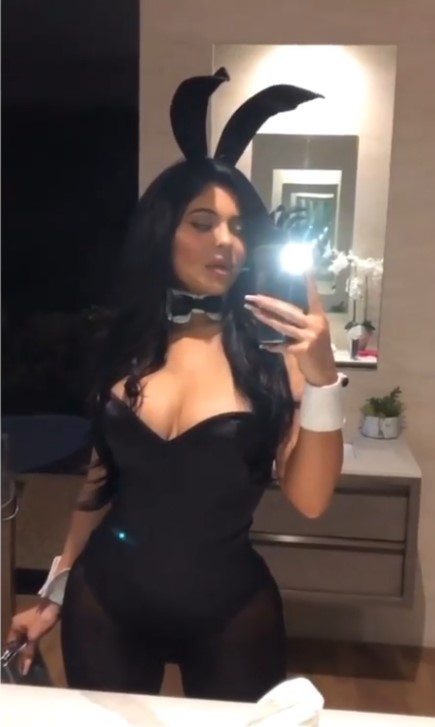 Kylie Jenner Dresses As A Sexy PlayboyBunny As She Kicks OffHalloween Celebrations